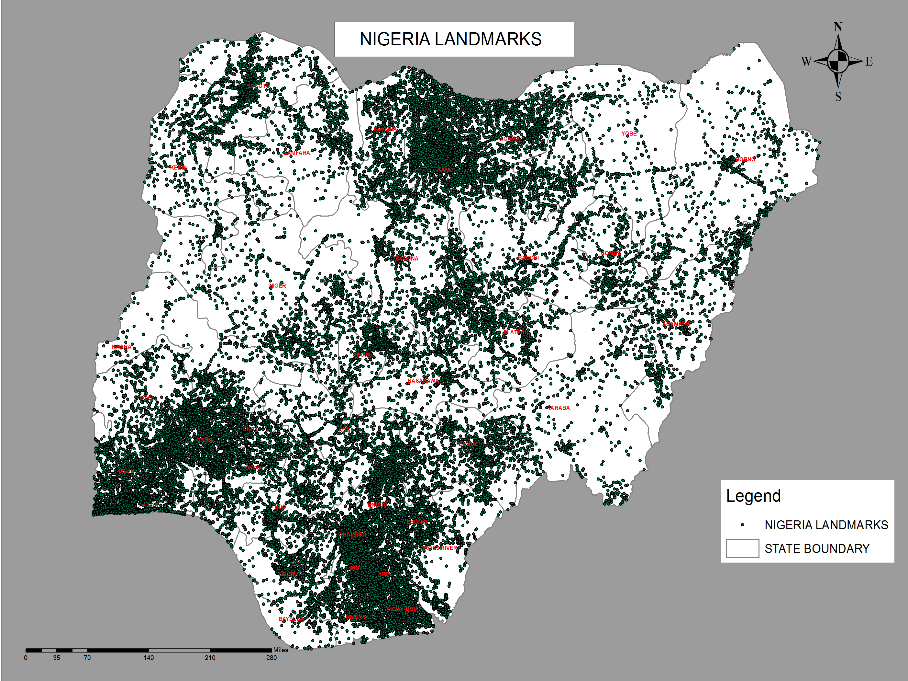 POIs-Road-Network-and-Building-Footprints for-a-portion-of-Ondo-town-overlaid-on-high-resolution-imagery